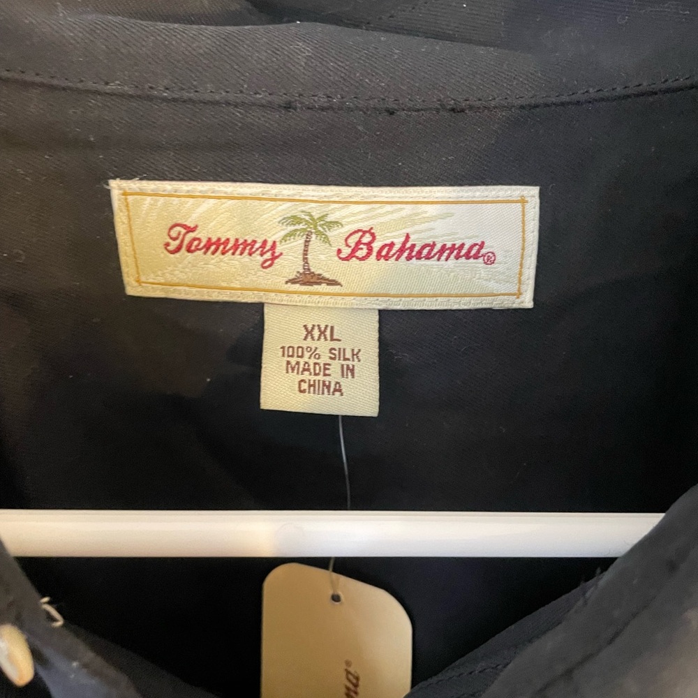 Tommy Bahama Black Silk Shirt - Picture 3 of 5